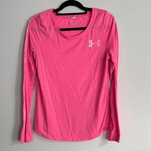 Under Armour Women's Bright Pink Long Sleeve Tee